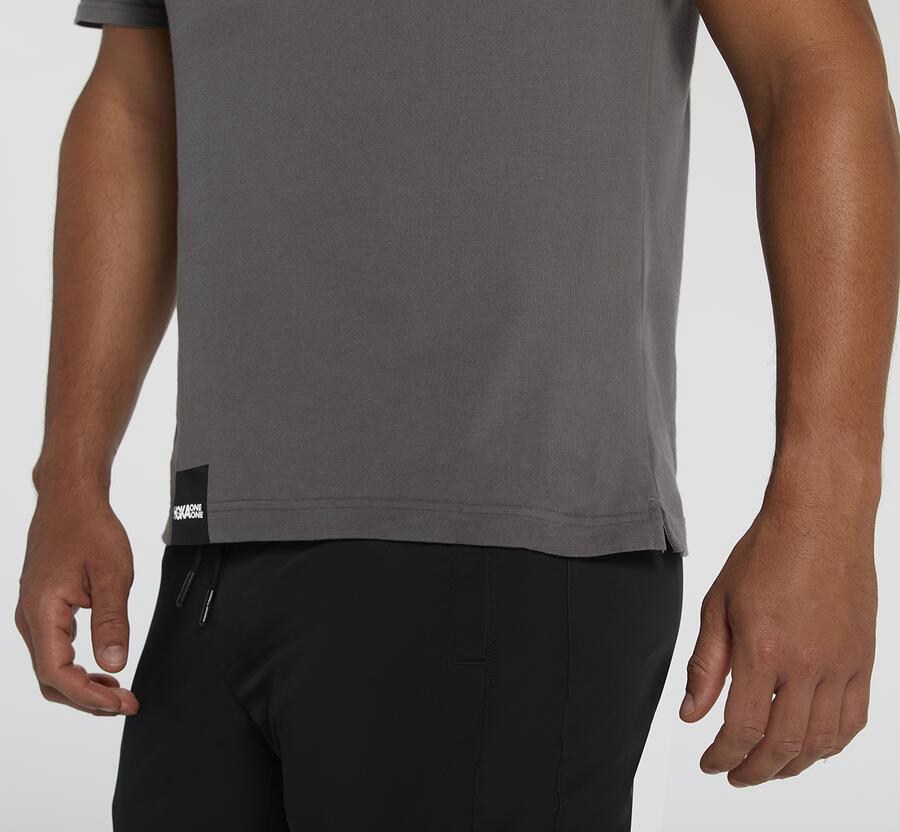 Hoka Australia One One Brand - Mens Tee Grey - QORHE-2457